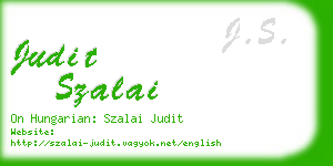 judit szalai business card